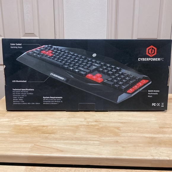 CyberpowerPC Multimedia Gaming Keyboard - Picture 10 of 10